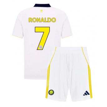 Billige Fotballdrakt Al-Nassr Cristiano Ronaldo #7 Replika Tredjedraktsett Barn 2025-26 Kortermet (med bukser)